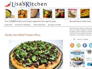 Lisa's Kitchen | Vegetarian Recipes | Cooking Hints | Food & Nutrition Articles