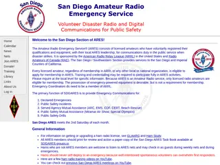 San Diego ARES - Welcome!
