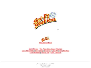 Hard to Find Sci-Fi Movies on DVD, Sci-Fi Japan Cult Movies, The Puppetoon Movie, Toy Robots: Sci-Fi Station
