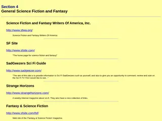 Golden pages of Russian science fiction (Links to servers). Section Four. General Science Fiction