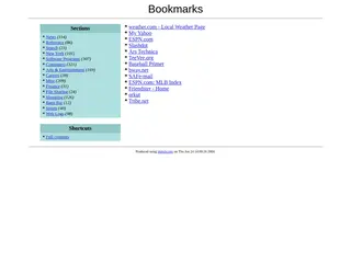 Bookmarks