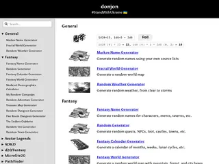 donjon; RPG Tools