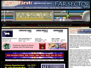 Far Sector SFFH magazine 1998-2007 world's oldest professional web-only magazine of sf/f/h 1998-2007 - originally Deep Outside SFFH