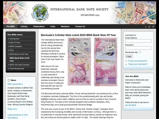 Bermuda $5-Dollar Note voted 2024 IBNS Bank Note Of Year