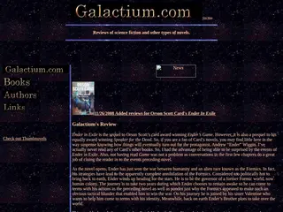 Galactium.com: Review Collection and Bookstore