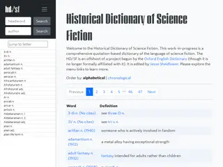 Historical Dictionary of Science Fiction