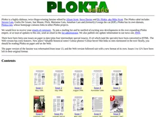 Plokta Main Index