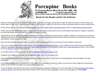 Porcupine Books Homepage