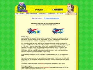 The '80s Server: Games -- "The Daily 100"