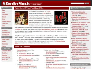 RockyMusic - Rocky Horror MP3 and FLAC Sound Files