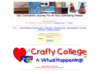 Doll Classes and Craft Classes Online - Crafty College