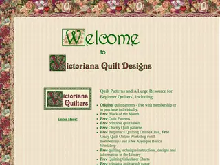 Quilt Patterns from Victoriana Quilt Designs plus Printables & How to's for Quilter's