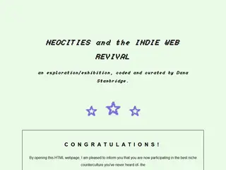Neocities and the Indie Web Revival