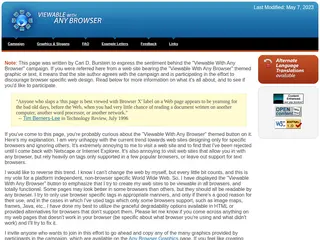 Viewable with Any Browser: Campaign