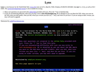 Lynx Information