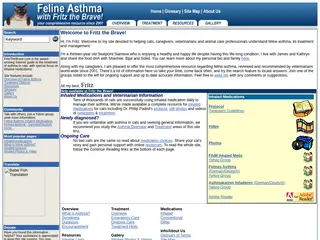 Feline Asthma with Fritz the Brave - your comprehensive resource since 2001