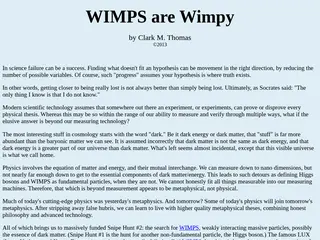 WIMPS are Wimpy