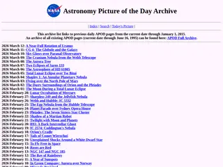 Astronomy Picture of the Day Archive 2015