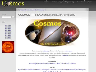 COSMOS - The SAO Encyclopedia of Astronomy | COSMOS