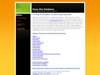 The Deep Sky Database