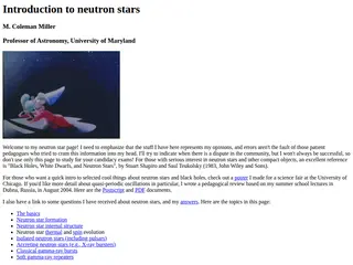 Neutron stars