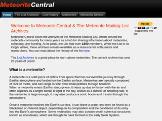 Meteorite Central - home of the Meteorite Mailing List Archives