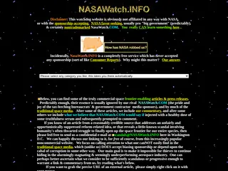NASA Watch .info NASA watchdog regarding space