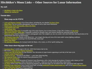 Hitchhiker's Moon Links