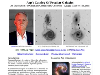 Arp's Catalog Of Peculiar Galaxies