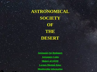 Astronomical Society of the Desert Homepage