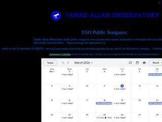 Tamke-Allan Observatory, serving students, astronomers and the public of East Tennessee