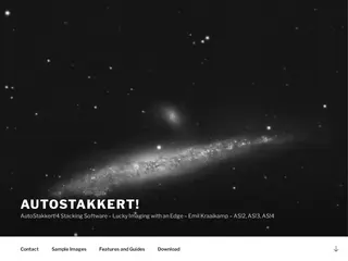 AutoStakkert! – AutoStakkert!4 Stacking Software – Lucky Imaging with an Edge – Emil Kraaikamp – AS!2, AS!3, AS!4