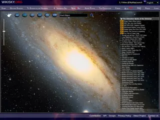 WIKISKY.ORG - Interactive Sky Map
