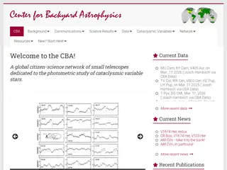 CBA – Center for Backyard Astrophysics