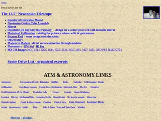 Designing and building a Newtonian Telescope