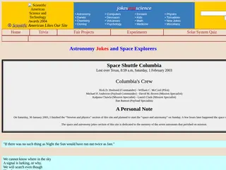 Astronomy Jokes and Space Explorers - Jokes and Science