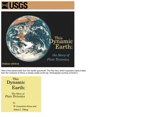 This Dynamic Earth--Contents [USGS]