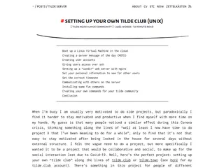 Setting up your own tilde club (UNIX)