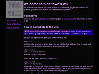 welcome to tilde.town's wiki!