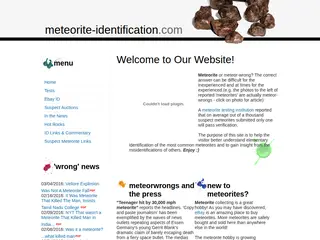 Meteorite Identification Home Page