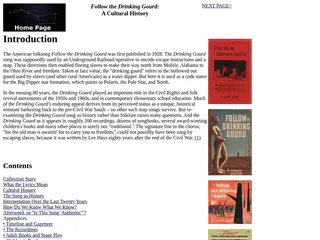 "Follow the Drinking Gourd": A Cultural History