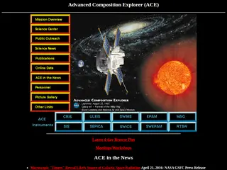 Advanced Composition Explorer (ACE) Home Page