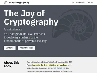 The Joy of Cryptography