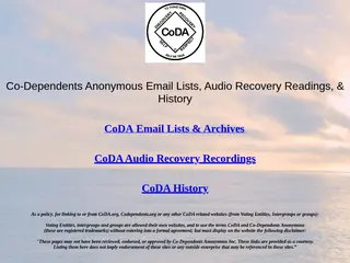 Codependents.org Index