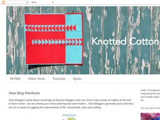 Knotted Cotton: Slow Blog Manifesto