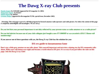 Dawg X-ray Club