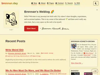 brennan.day - Queer Métis Author & Web Developer · brennan.day