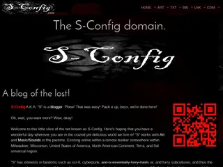 S-Config – Artist, writer, and blogger
