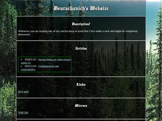 Deurachavich's Website