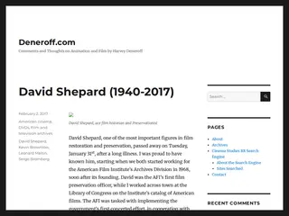 Deneroff.com – Comments and Thoughts on Animation and Film by Harvey Deneroff